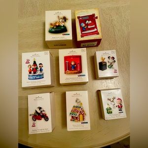 Hallmark Peanuts and Gang full size Keepsake Ornaments (set of 8)